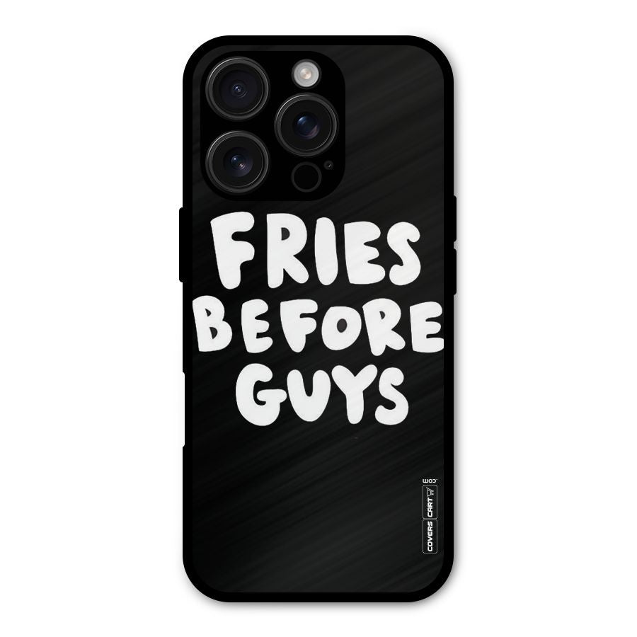 Fries Always Shockproof Hybrid Protection (Metal + TPU) Back Case Cover