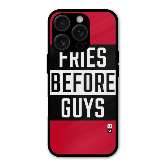 Fries Love Stripes Shockproof Hybrid Protection (Metal + TPU) Back Case Cover