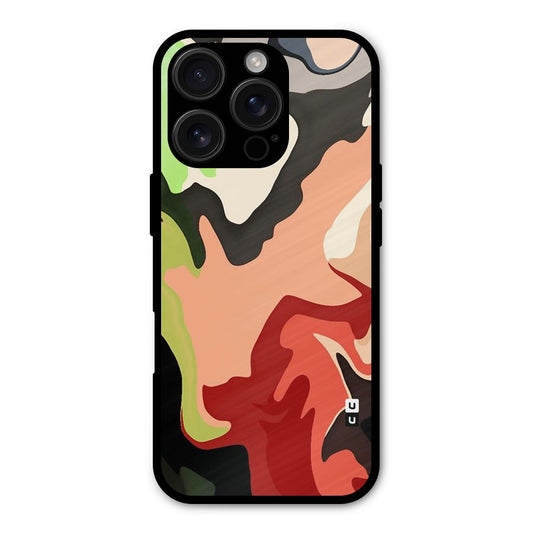Geometric Abstract Acrylic Oil Pattern Art Shockproof Hybrid Protection (Metal + TPU) Back Case Cover