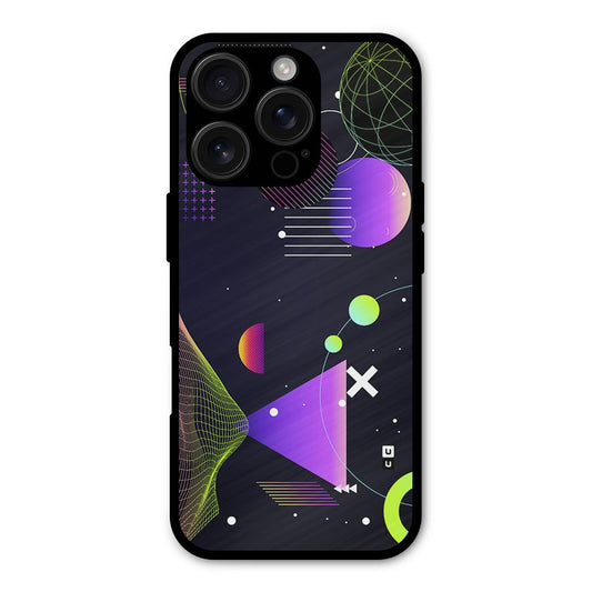 Geometrical Wireframe Shockproof Hybrid Protection (Metal + TPU) Back Case Cover