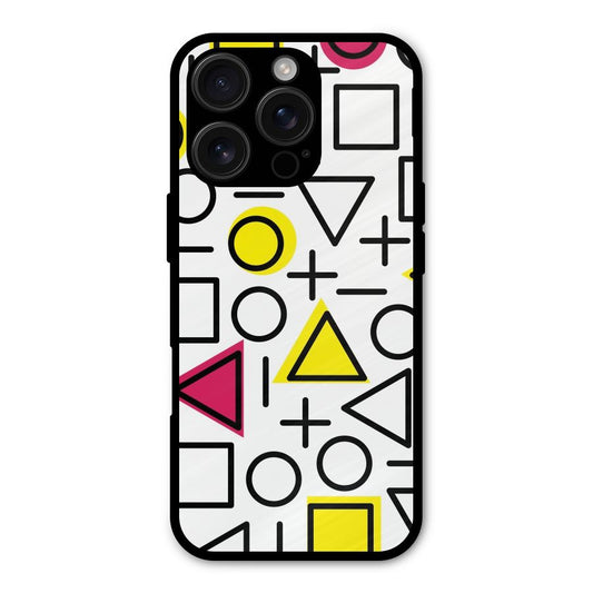 Geometry Pattern Shockproof Hybrid Protection (Metal + TPU) Back Case Cover