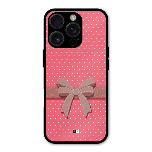 Gift Ribbon Shockproof Hybrid Protection (Metal + TPU) Back Case Cover