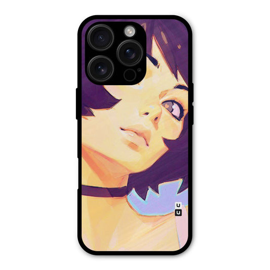 Girl Face Art Shockproof Hybrid Protection (Metal + TPU) Back Case Cover