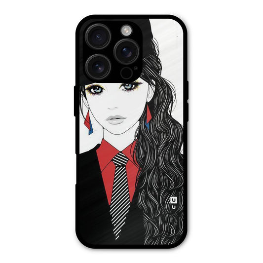 Girl Tie Shockproof Hybrid Protection (Metal + TPU) Back Case Cover