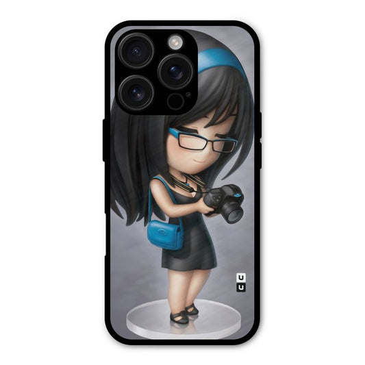 Girl With Camera Shockproof Hybrid Protection (Metal + TPU) Back Case Cover