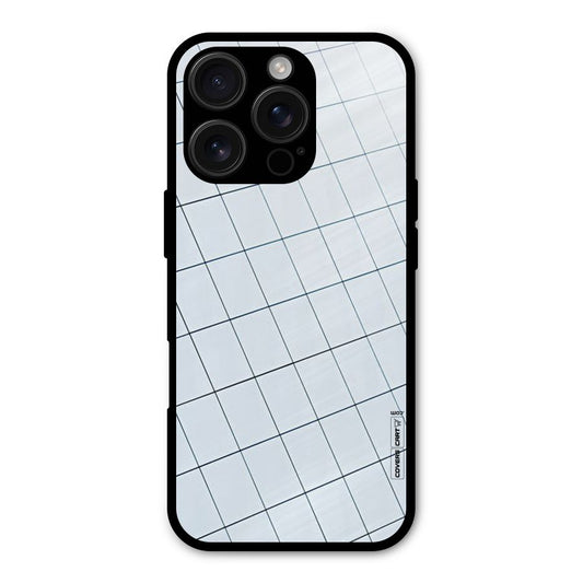 Glass Square Wall Shockproof Hybrid Protection (Metal + TPU) Back Case Cover