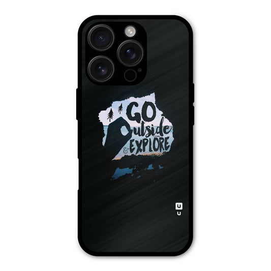 Go Outside Shockproof Hybrid Protection (Metal + TPU) Back Case Cover