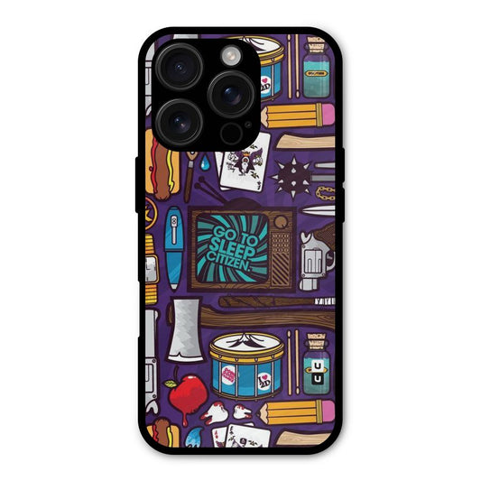 Go To Sleep Shockproof Hybrid Protection (Metal + TPU) Back Case Cover