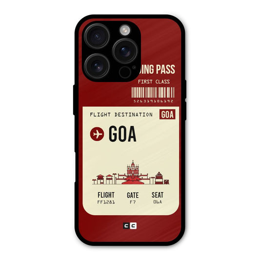 Goa Boarding Pass Shockproof Hybrid Protection (Metal + TPU) Back Case Cover