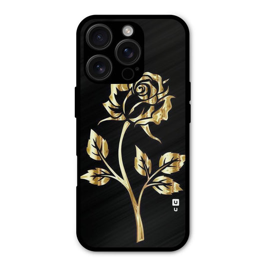 Gold Rose Shockproof Hybrid Protection (Metal + TPU) Back Case Cover