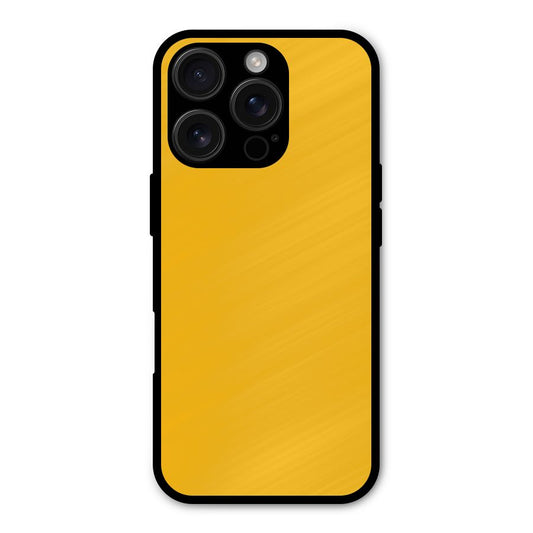 Gold Yellow Shockproof Hybrid Protection (Metal + TPU) Back Case Cover