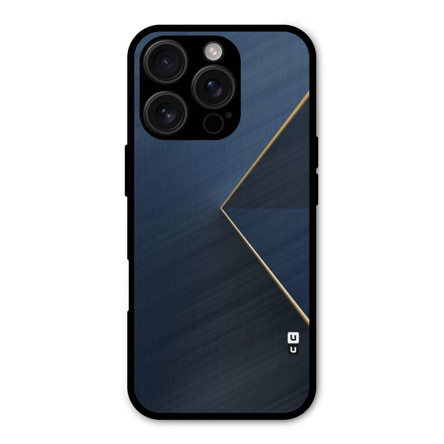 Golden Blue Triangle Shockproof Hybrid Protection (Metal + TPU) Back Case Cover