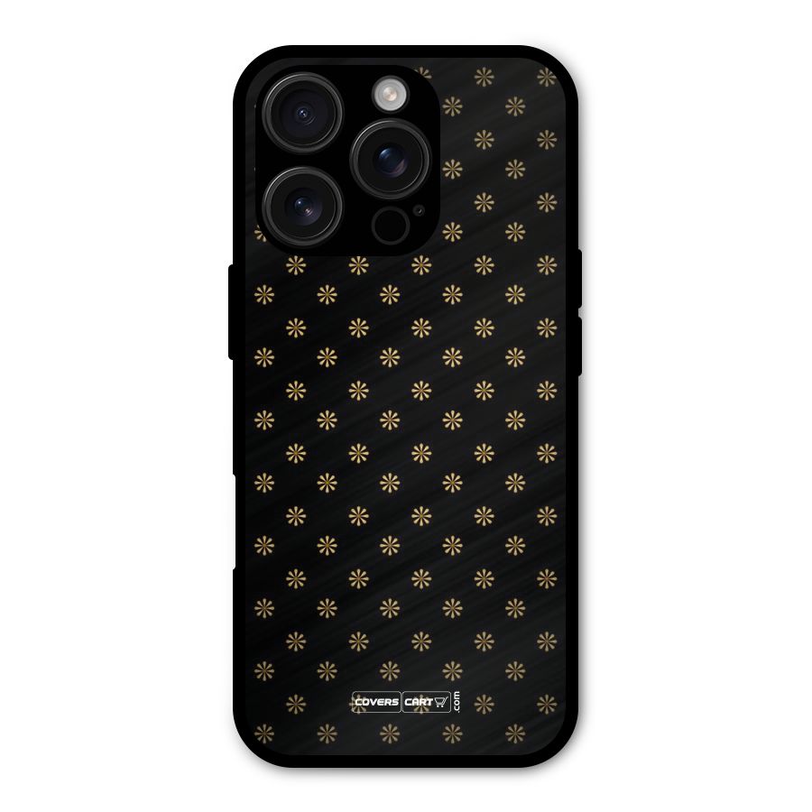 Golden Flowers Shockproof Hybrid Protection (Metal + TPU) Back Case Cover