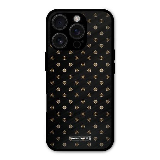 Golden Flowers Shockproof Hybrid Protection (Metal + TPU) Back Case Cover