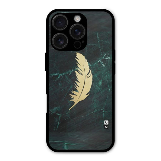 Golden Leaf Shockproof Hybrid Protection (Metal + TPU) Back Case Cover