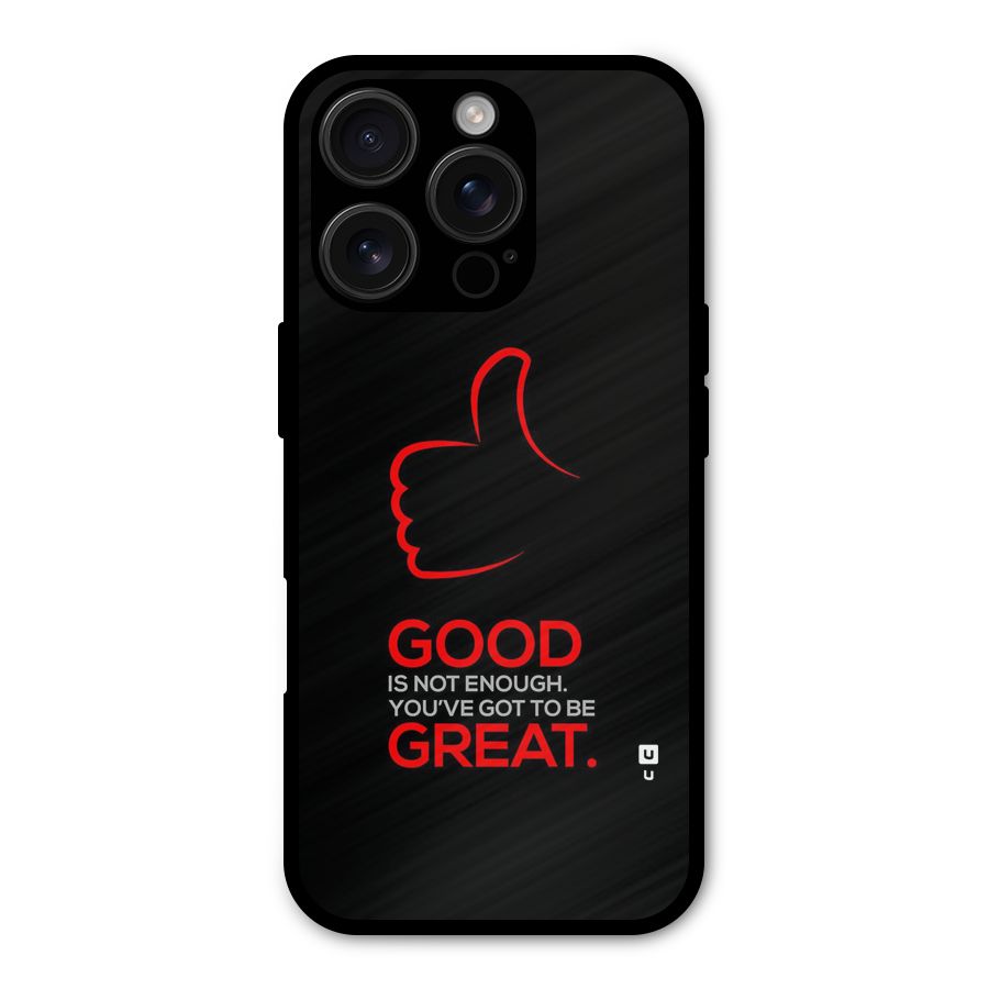 Good Great Shockproof Hybrid Protection (Metal + TPU) Back Case Cover
