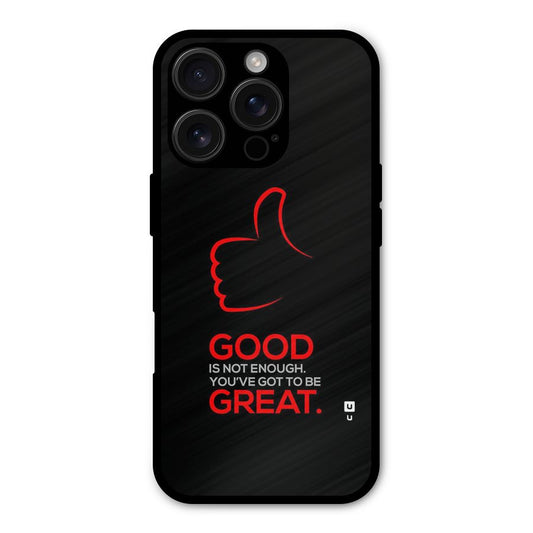 Good Great Shockproof Hybrid Protection (Metal + TPU) Back Case Cover