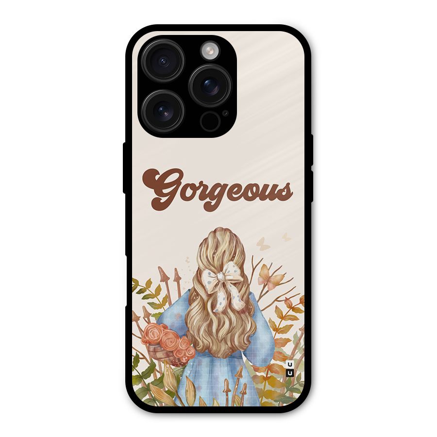 Gorgeous Girl Shockproof Hybrid Protection (Metal + TPU) Back Case Cover