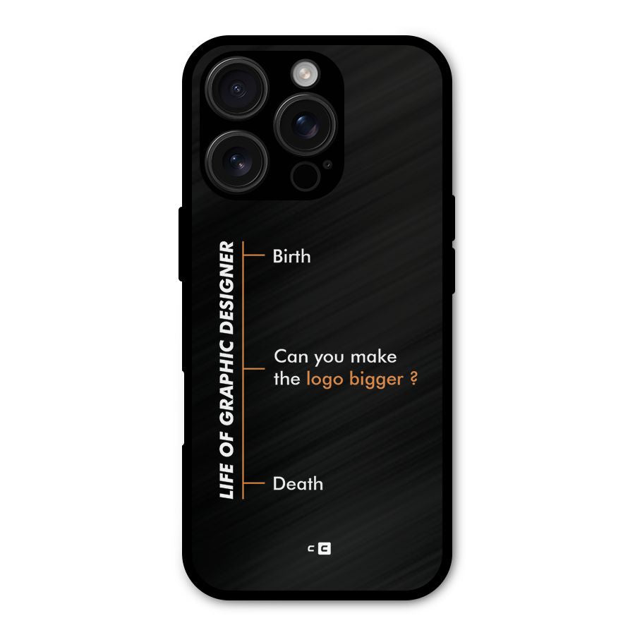 Graphic Designer Life Shockproof Hybrid Protection (Metal + TPU) Back Case Cover