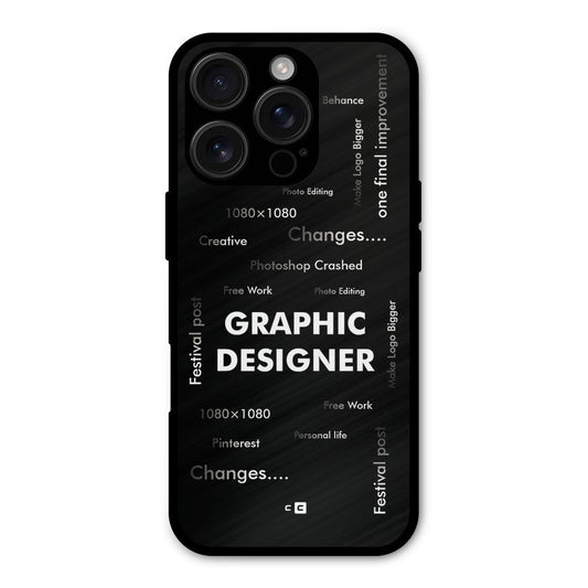 Graphic Designer Struggles Shockproof Hybrid Protection (Metal + TPU) Back Case Cover
