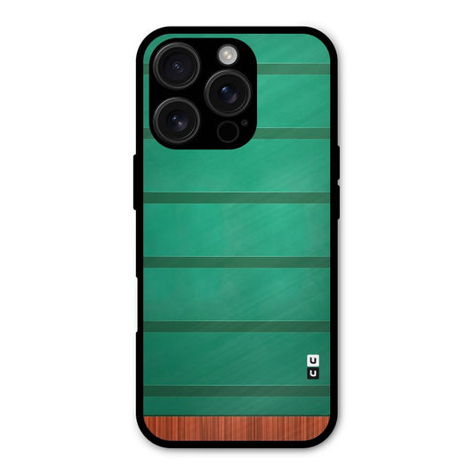 Green Wood Stripes Shockproof Hybrid Protection (Metal + TPU) Back Case Cover