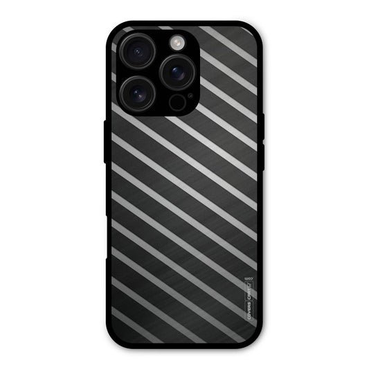 Grey And Black Stripes Shockproof Hybrid Protection (Metal + TPU) Back Case Cover