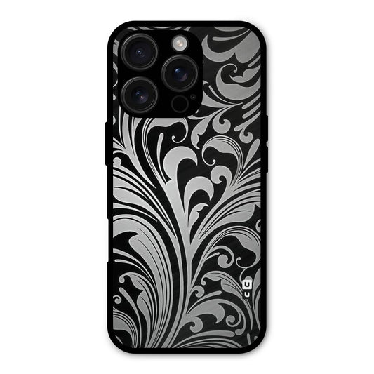 Grey Beauty Pattern Shockproof Hybrid Protection (Metal + TPU) Back Case Cover