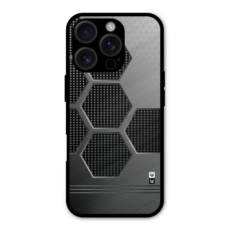 Grey Black Hexa Shockproof Hybrid Protection (Metal + TPU) Back Case Cover