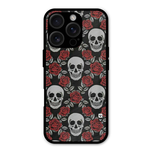 Grey Skulls Shockproof Hybrid Protection (Metal + TPU) Back Case Cover