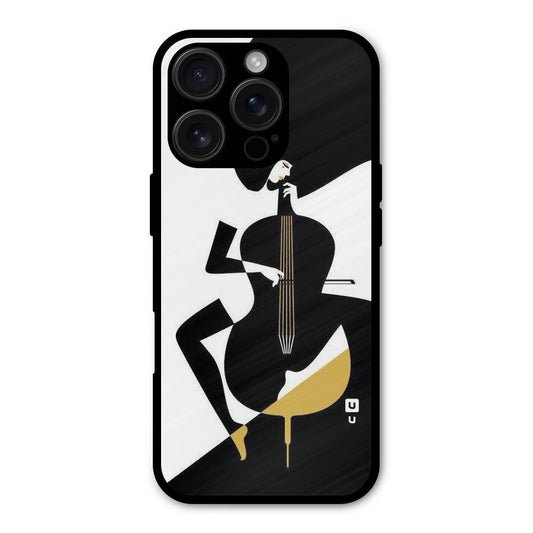 Guitar Women Shockproof Hybrid Protection (Metal + TPU) Back Case Cover