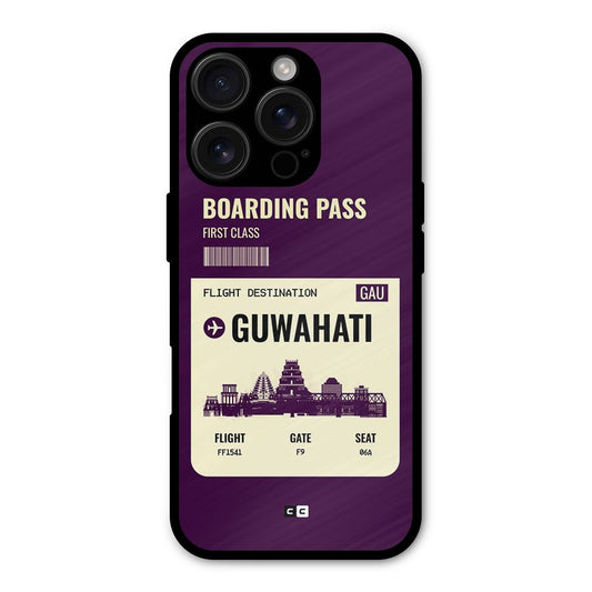 Guwahati Boarding Pass Shockproof Hybrid Protection (Metal + TPU) Back Case Cover