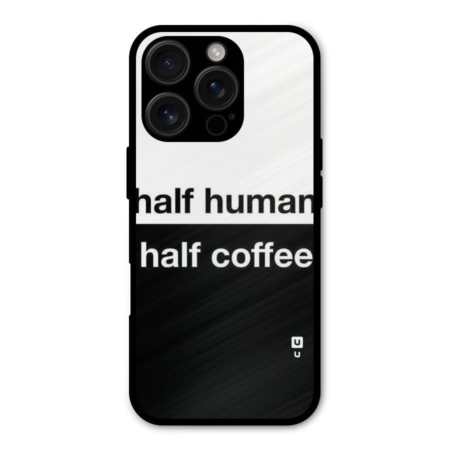 Half Human Half Coffee Shockproof Hybrid Protection (Metal + TPU) Back Case Cover