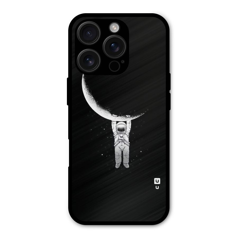 Hanging Astronaut Shockproof Hybrid Protection (Metal + TPU) Back Case Cover