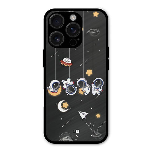 Hanging Astronauts Shockproof Hybrid Protection (Metal + TPU) Back Case Cover