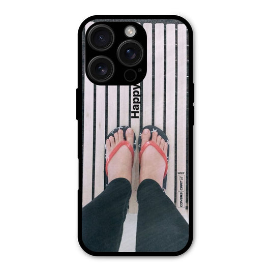 Happy Feet Shockproof Hybrid Protection (Metal + TPU) Back Case Cover