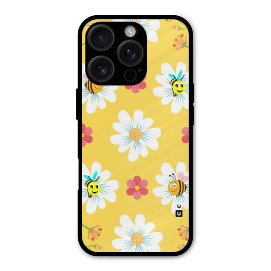 Happy Flowers Shockproof Hybrid Protection (Metal + TPU) Back Case Cover