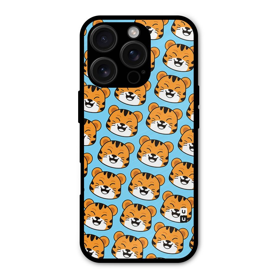Happy Kitten Pattern Shockproof Hybrid Protection (Metal + TPU) Back Case Cover