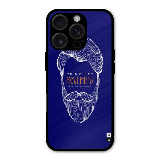 Happy Movember Blue Shockproof Hybrid Protection (Metal + TPU) Back Case Cover