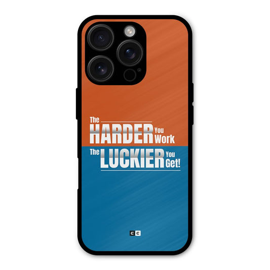 Hard Luck Shockproof Hybrid Protection (Metal + TPU) Back Case Cover