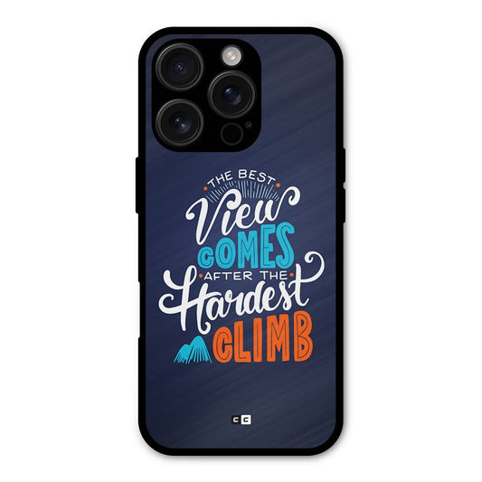 Hardest Climb Shockproof Hybrid Protection (Metal + TPU) Back Case Cover