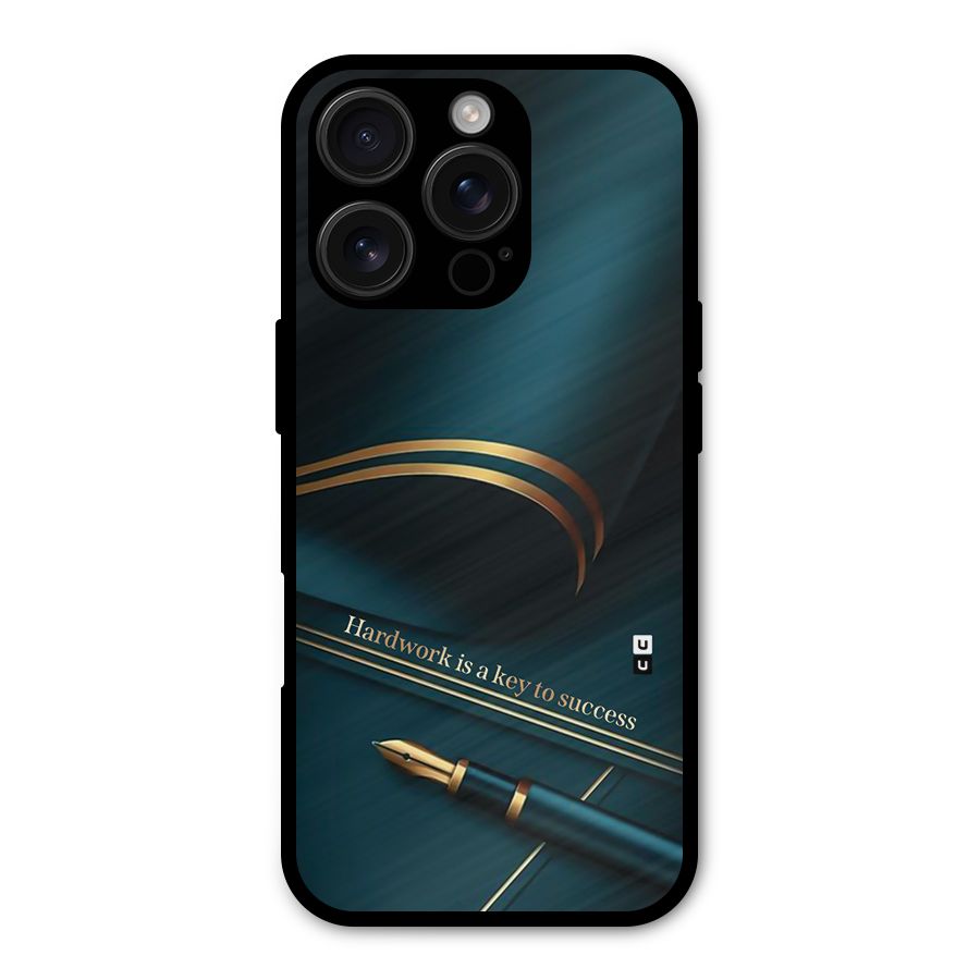 Hardwork Is Key Shockproof Hybrid Protection (Metal + TPU) Back Case Cover