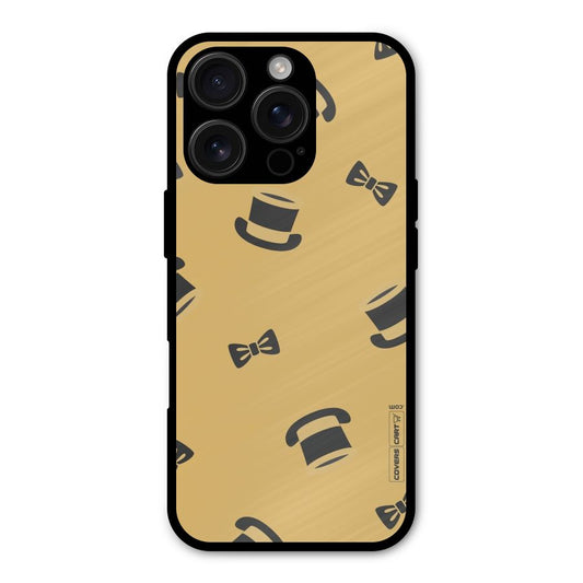 Hat and Bow Tie Shockproof Hybrid Protection (Metal + TPU) Back Case Cover