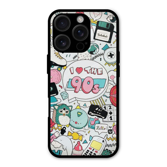 Heart 90s Shockproof Hybrid Protection (Metal + TPU) Back Case Cover