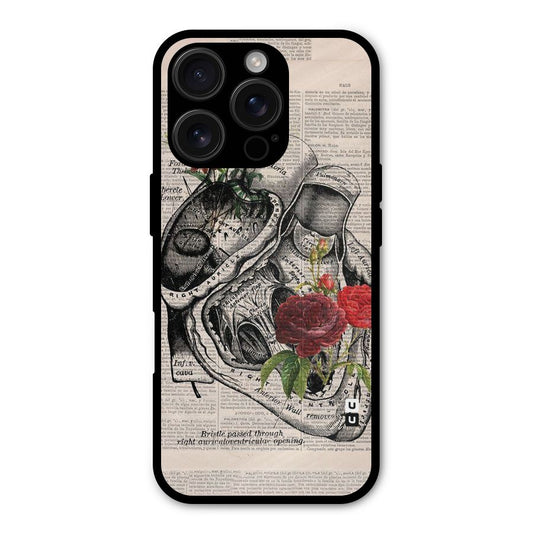 Heart Newspaper Shockproof Hybrid Protection (Metal + TPU) Back Case Cover