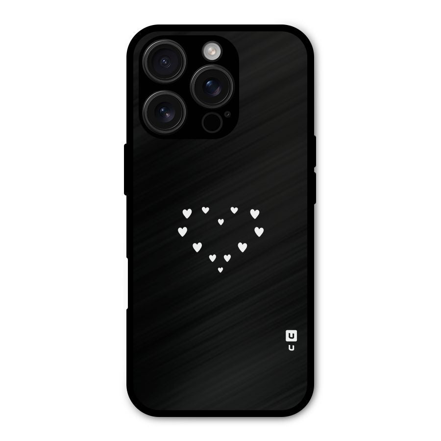 Heart of Hearts Shockproof Hybrid Protection (Metal + TPU) Back Case Cover