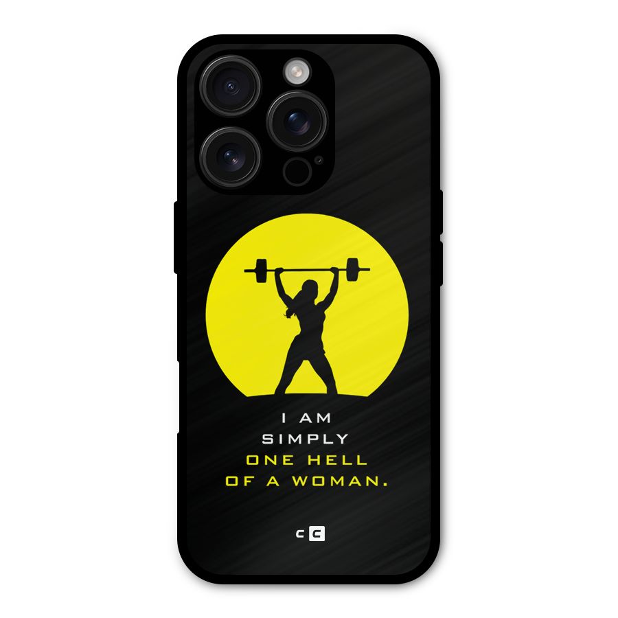 Hell Women Shockproof Hybrid Protection (Metal + TPU) Back Case Cover