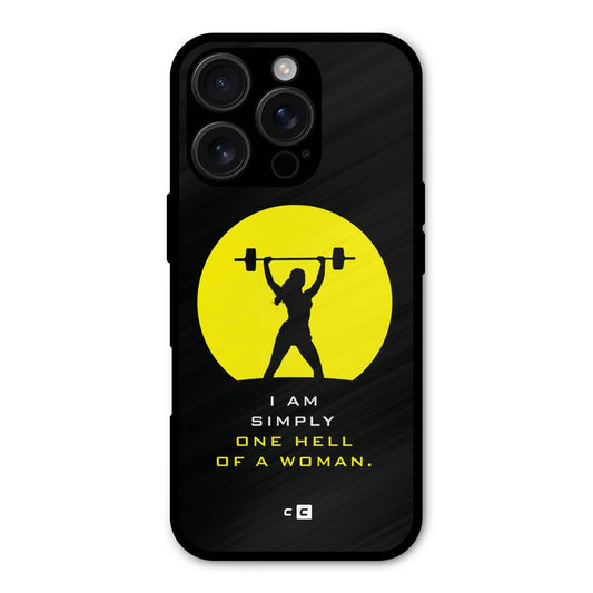 Hell Women Shockproof Hybrid Protection (Metal + TPU) Back Case Cover