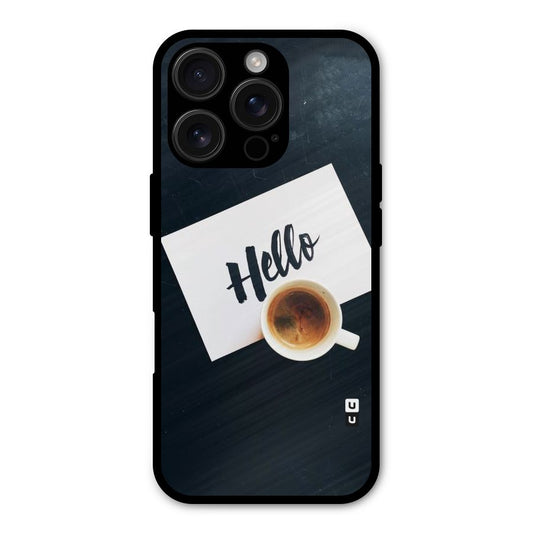 Hello Coffee Shockproof Hybrid Protection (Metal + TPU) Back Case Cover