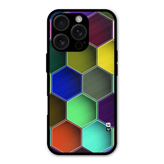 Hexagonal Palette Shockproof Hybrid Protection (Metal + TPU) Back Case Cover