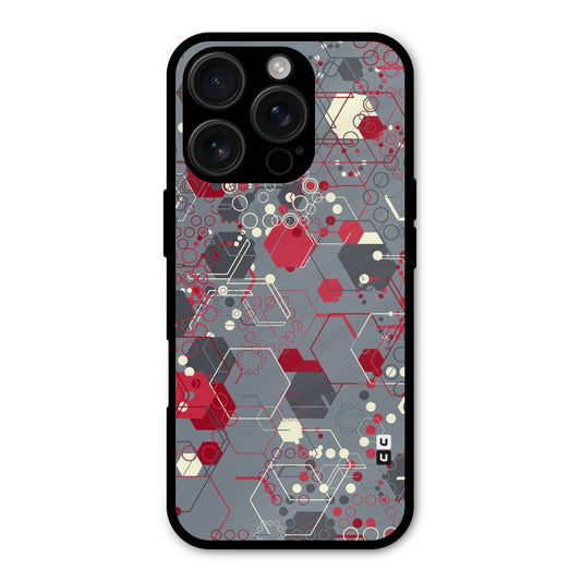 Hexagons Pattern Shockproof Hybrid Protection (Metal + TPU) Back Case Cover